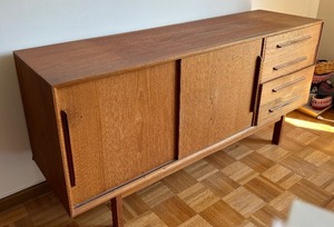Vintage Mid Century Modern Credenza Cabinet