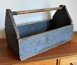 Primitive Wooden Handled Tool Box