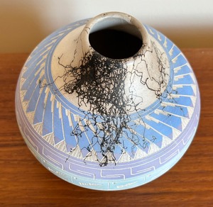 Native American Navajo Horsehair Vase