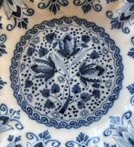 Delightful Blue and White Decorative Dish