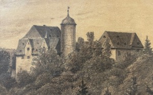 Scenic Vintage Etching Print