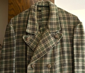 Vintage Plaid Coat Jacket