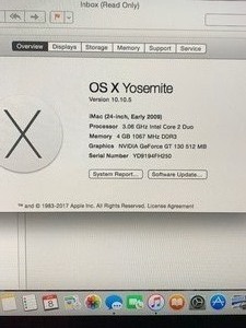 24 Early 2009 Apple iMac with Keyboard and Mouse