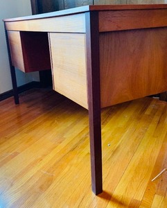 Vintage Mid Century Teak Desk with Keys by Domino, Denmark