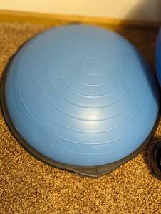 lot 108 image: Exercise Balls and Brookstone Massaging Back Roller