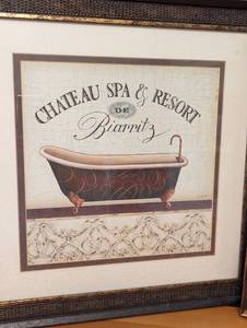 lot 125 image: Pair of Decorative Bathroom Themed Prints