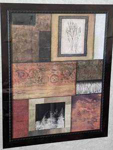 lot 131 image: Decorative Framed Abstract Print