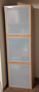 lot 33A image: IKEA Glass Front Storage Cabinet