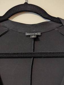 lot 79 image: Lafayette 148 Womens Black Ruched Dress