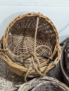 lot 67 image: Woven Planter Baskets