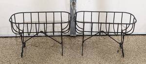 lot 45 image: Pair of Metal Planter Baskets