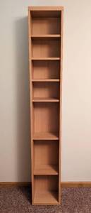lot 23 image: IKEA Natural Wood Bookshelf