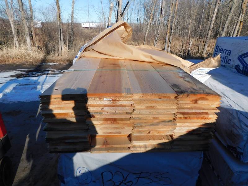 1 x 12 Ponderosa Pine #3 LWP-4 Tongue & Groove Reversible Edge V FaceSquare Back - 1,886 Linear Feet
