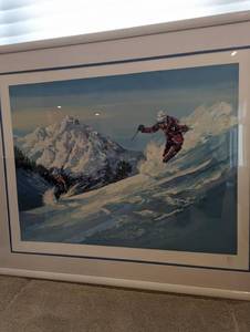 lot 15 image: Large Framed Martin Lawrence Serigraph  embossed imprint