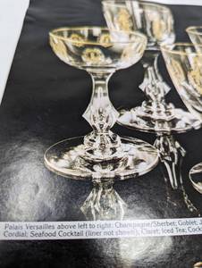 lot 34 image: Franciscan Glass Versailles 20 pieces plus bonus champagne flute