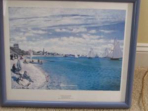 lot 47 image: Blue Theme 2 Framed prints of St. Addresse (from the Museum of Art)