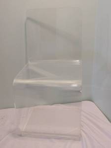 lot 50 image: Invite Modernity In Crystal Clear Ghost Chair & Glass Picture Frame
