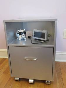 lot 53 image: Functional Flair Decorative File Cabinet & Home Office Accents