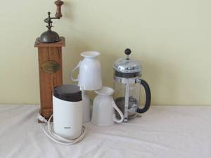lot 71 image: Elevate Your Coffee Ritual Modern & Vintage Coffee Corner Krups, Bodum,