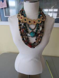 lot 83 image: Layered Luxe Multi-Strand Necklace Collection with Statement Pieces