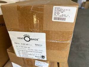 lot 11 image: 6 Boxes (150 each box) NEW RacknPak Polywrap Recycling 22 x 22 x 80 Press Vent-O-Bags&nbsp