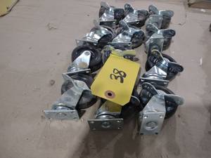 lot 38 image: (12) 2 12 Locking Swivel Casters...