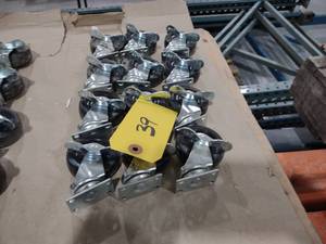 lot 39 image: (12) 2 12 Locking Swivel Casters...