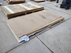 lot 59 image: (4) Sheets 34x4x8 Red Oak Plywood...