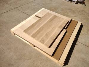 lot 75 image: (3) White Oak Table Tops, 24x36, 28...