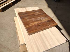 lot 76 image: Walnut Table Top, 24x24...