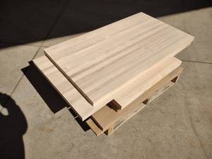 lot 77 image: (2) Maple Table Tops, 48x45 & 25x45...
