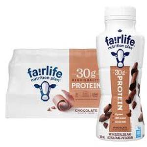 lot 33 image: Fairlife Nutrition Plan, 30g Protein Shake, Chocolate, 11.5 fl oz, 18-pack-Damaged Package Missing 1-BB Jan 22 25