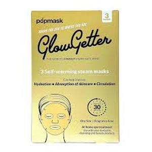 lot 46 image: Set of 2 Popmask Glowgetter Self-Warming Steam Masks 3 count