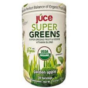 lot 82 image: Terra Kai USDA Organic Juce Super Greens Fruit Veggie Powder, 13.23 Oz Exp 0126