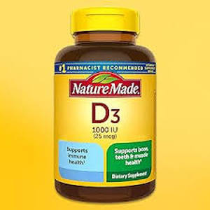 lot 93 image: Nature Made Vitamin D3 25 mcg., 650 Softgels-Unflavored-650 Count-Exp Nov 26- Caps Broken Seal Intact