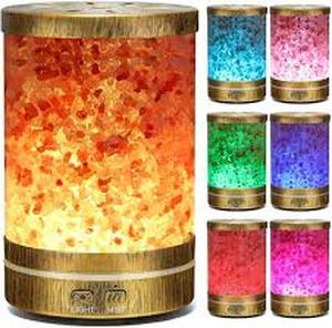 lot 105 image: Essential Oil Diffuser, Aromatherapy Diffuser Himalayan Pink Salt Crystal, Diffusers for Essential Oils