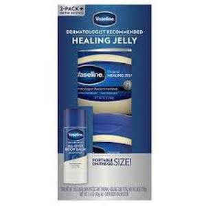 lot 71 image: Vaseline Original Healing Jelly 2-pack  Balm Stick