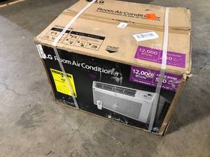 LG 12,000 BTU 115V Window Air Conditioner Cools 550 sq. ft. with and Remote in White Customer Returns See Pictures