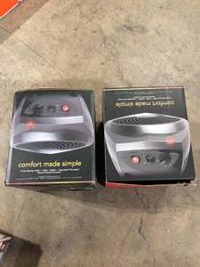 Lot of 2 Vornado VH200 1500-Watt Forced Air Heater Electric Portable, Whole Room Vortex Heat Circulation Customer Returns See Pictures
