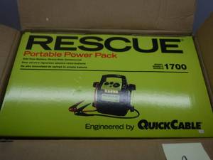 lot 2 image: Rescue Portable Power Pack Model 1700  Batteries Not Included 