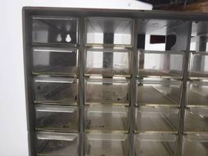 lot 17 image: Akro-Mils Model 10-460 Plastic Organizers  Approximately 58 Bins 