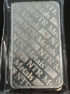 10 TROY OZ .999 FINE SILVER NTR METALS BAR SEALED