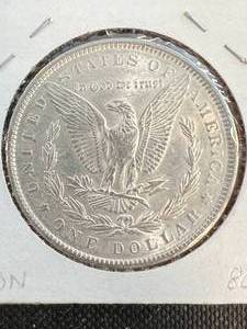 1889 US MORGAN SILVER DOLLAR
