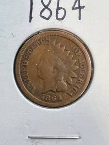 1864 US INDIAN HEAD CENT