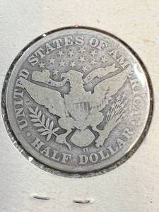 1908 US BARBER HALF DOLLAR