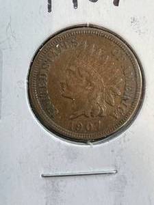 1907 US INDIAN HEAD CENT