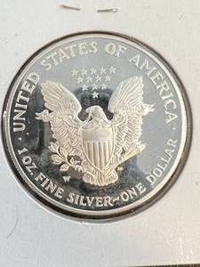 2006 PROOF AMERICAN SILVER EAGLE 1 TROY OZ .999 FINE SILVER