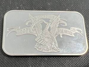 1 TROY OZ .999 FINE SILVER APMEX BAR