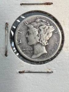 1938-D US MERCURY DIME