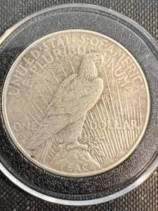 1926-S US PEACE SILVER DOLLAR IN AIRTITE